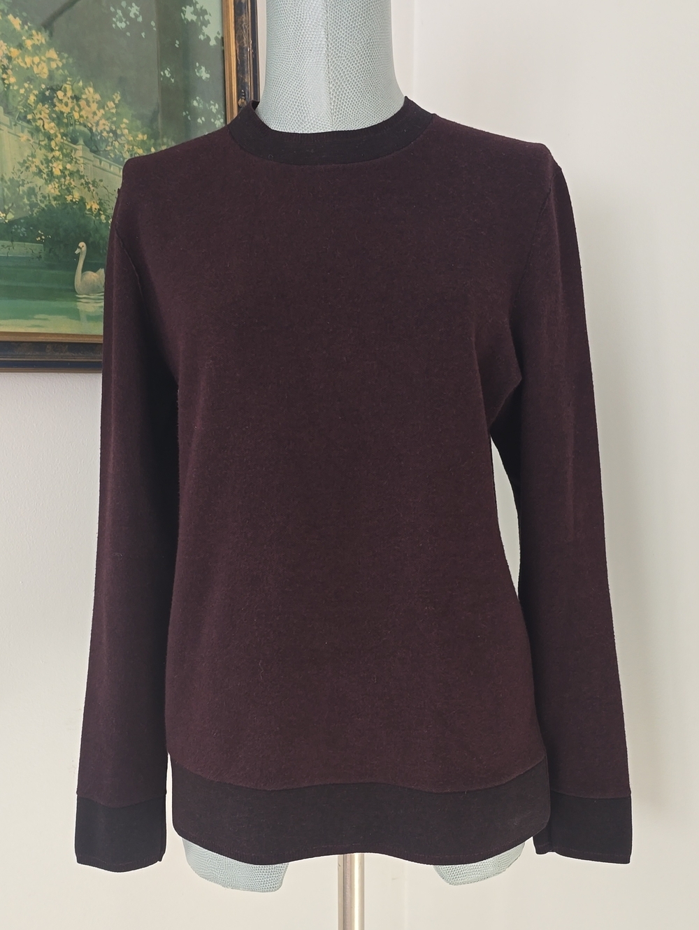 Theory | Crewneck Sweater — Dark Burgundy